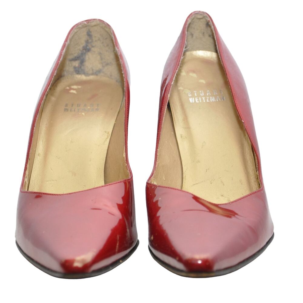 Stuart Weitzman Patent Leather Pointy Toe Pump He… - image 4